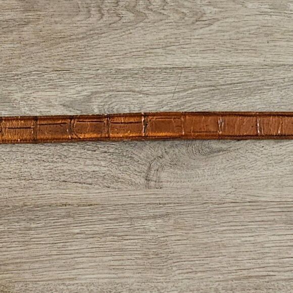 Brighton Alpine Croco Taper  Belt in Cognac Sz 34 - Picture 4 of 6